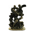 Ave Fenix Estatua De Resina De 13 Cm De Altura Dorado Oscuro