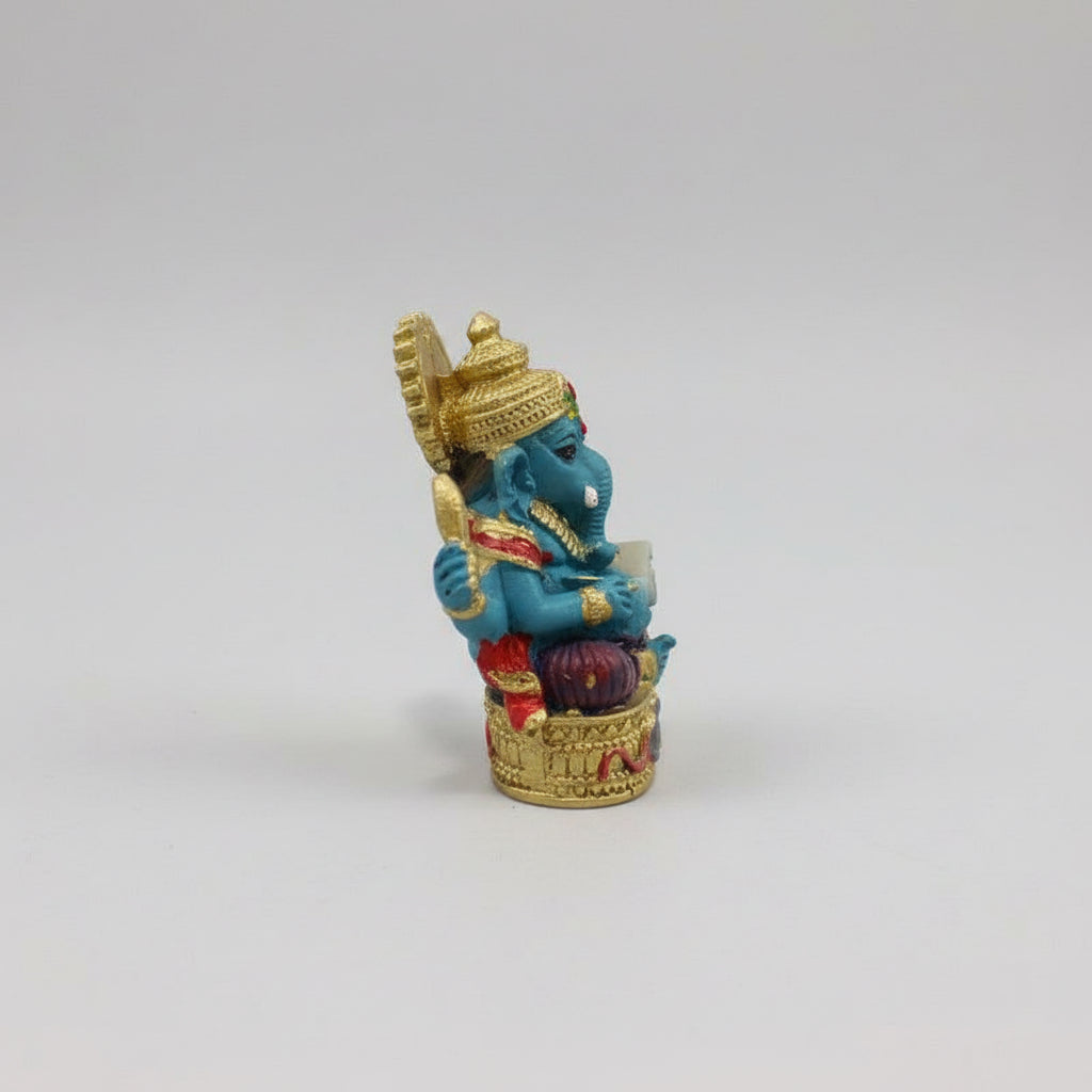 Ganesh Figura Resina Dios De La Prosperidad 7.5 Cm 1 Pieza