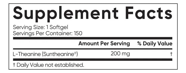L-Theanine | Sports Research®, Relajación Mental, Enfoque y Calma Natural sin Somnolencia