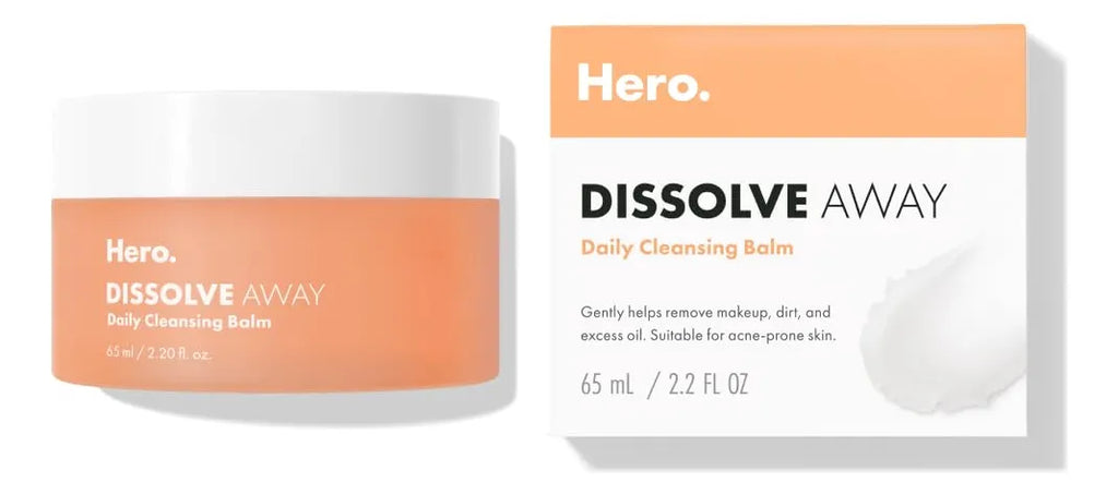 Bálsamo Limpiador Diario Dissolve Away 65ml | Hero Cosmetics®, Limpieza Profunda, Suave y Eficazmente Desmaquillante