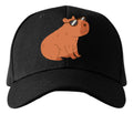 Gorra Negra Tipo Baseball – Capibara con Lentes | Accesorios Unisex