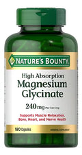 Magnesio Glicinato | Nature's Bounty®, Alta Absorción, Relajación Muscular y Sueño Reparador