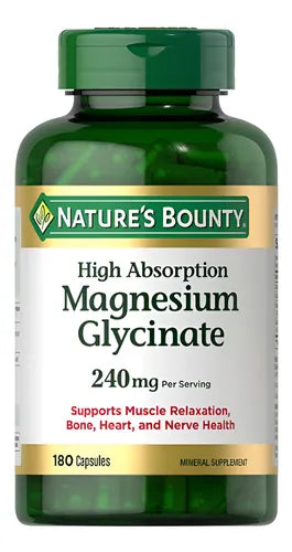 Magnesio Glicinato | Nature's Bounty®, Alta Absorción, Relajación Muscular y Sueño Reparador
