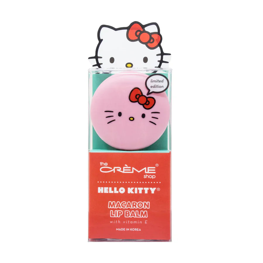 Bálsamo Labial Hello Kitty Sandía | The Creme Shop® Watermelon Macaron, Hidratante, Dulce y Adorablemente Kawaii