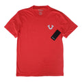 Playera Cuello Redondo True Religion Hombre — Roja Logo Herradura y Estampado Espalda Tallas S-M