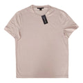 Playera Cuello Redondo Michael Kors Hombre — Beige Arena Liso Logo MK Tono sobre Tono Talla XL