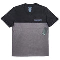 Playera Cuello Redondo True Religion Hombre — Bicolor Negro y Gris Jaspeado Logo Talla M