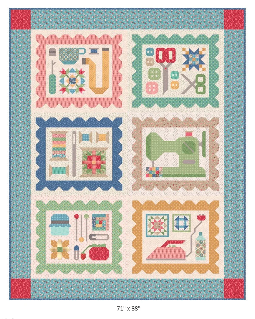 Patrón Alfileres y Alfileteros de Lori Holt Colección Mercantil *llega en enero**