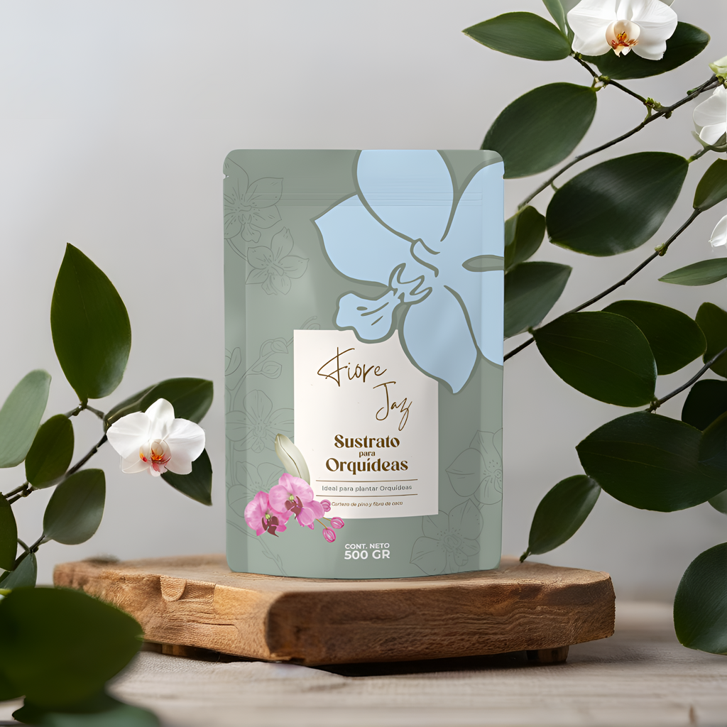 Sustrato para Orquídeas Fibra de Coco y Corteza de Pino 500g
