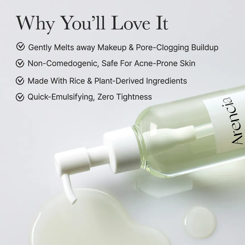 Arencia - Pore Melt Mochi Cleansing Oil | Aceite limpiador 200 ml