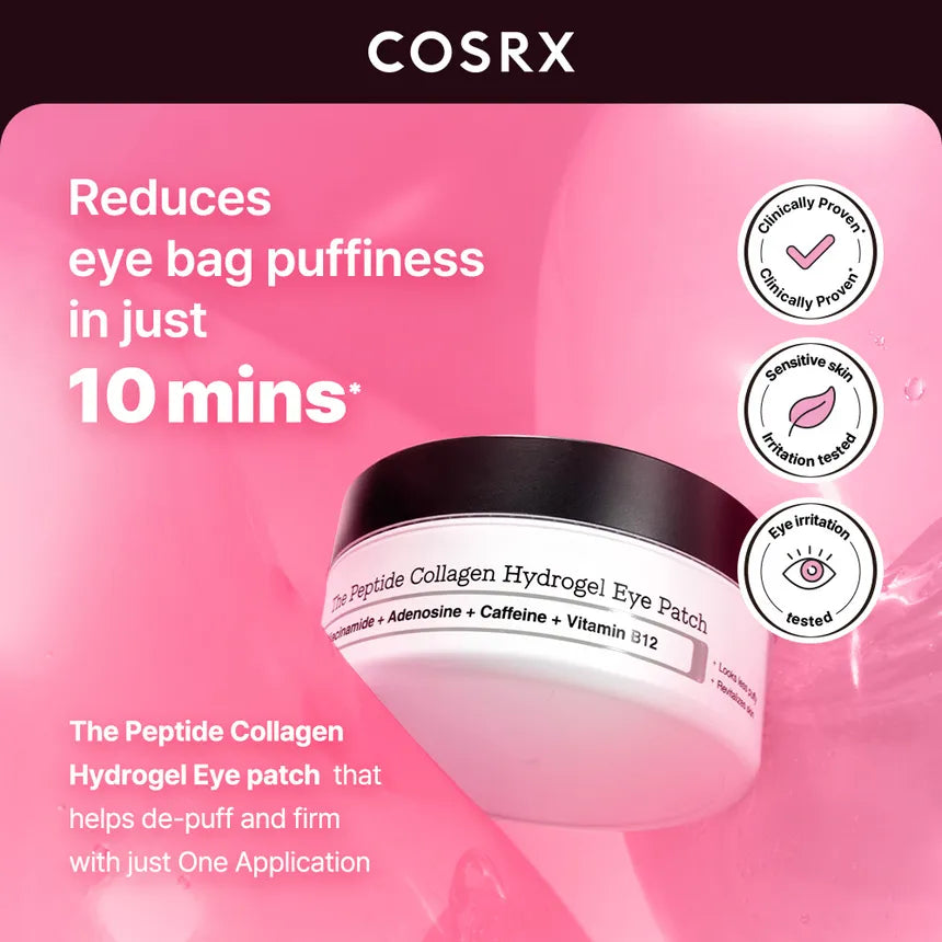 COSRX - The peptide collagen hydrogel eye patch | Parches para ojos 60 parches