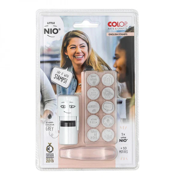 Sello Little NIO "Pequeños Mensajes", Kit de 12 sellos