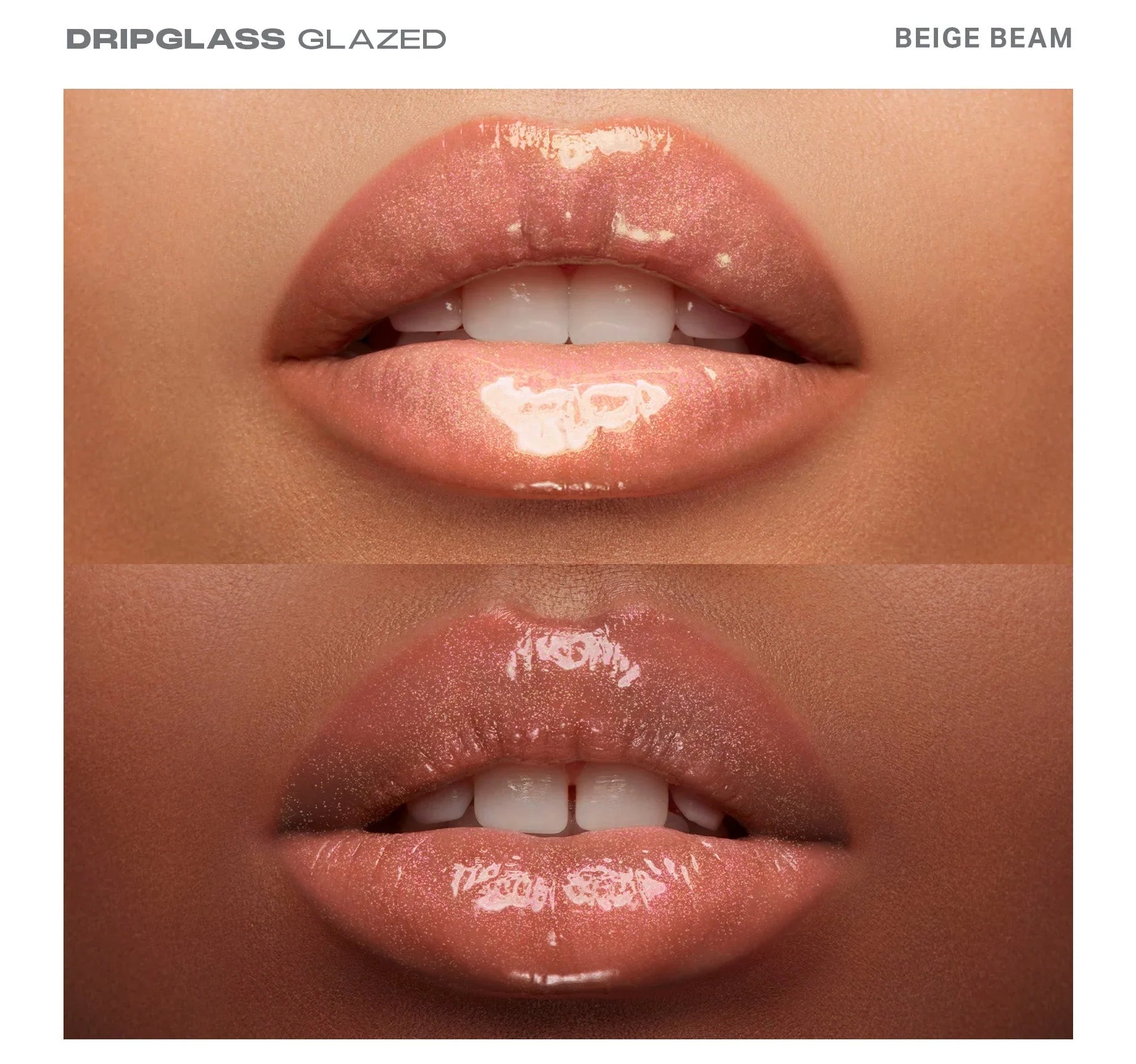 Lip Gloss Dripglass Glazed High Shine | MORPHE® Tono Beige Beam, Ultra Brillante y Jugosamente Irresistible