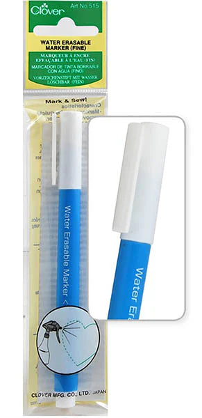 Marcador soluble en agua punta fina Clover