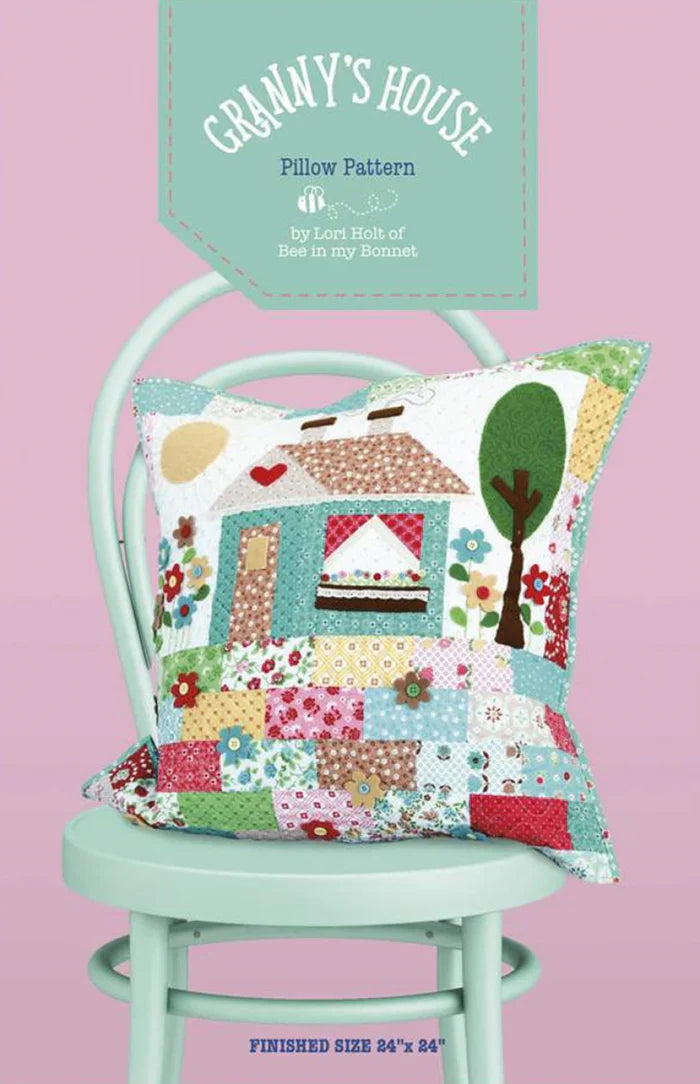 Patrón de Cojín Patchwork La Casa de la Abuela Lori Holt