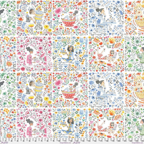 1/2 metro de Cuadros de Mujeres y Flores Infusionadas de Ann Keegan