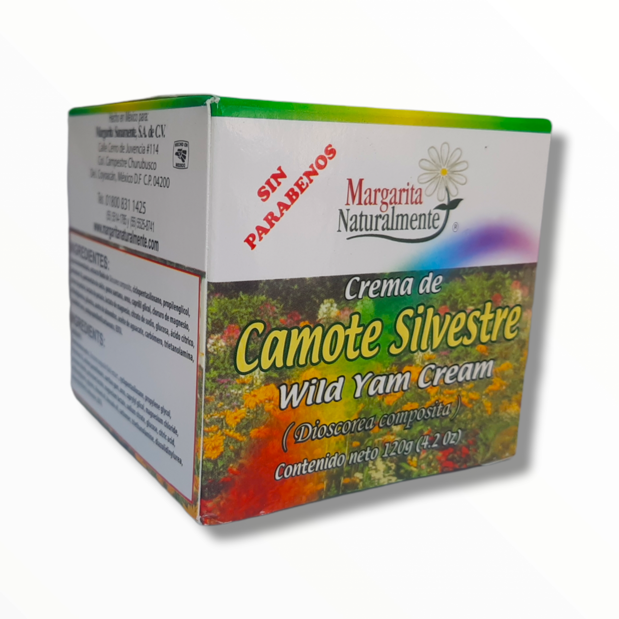 CREMA DE CAMOTE SILVESTRE C/120G MARGARITA NATURALMENTE