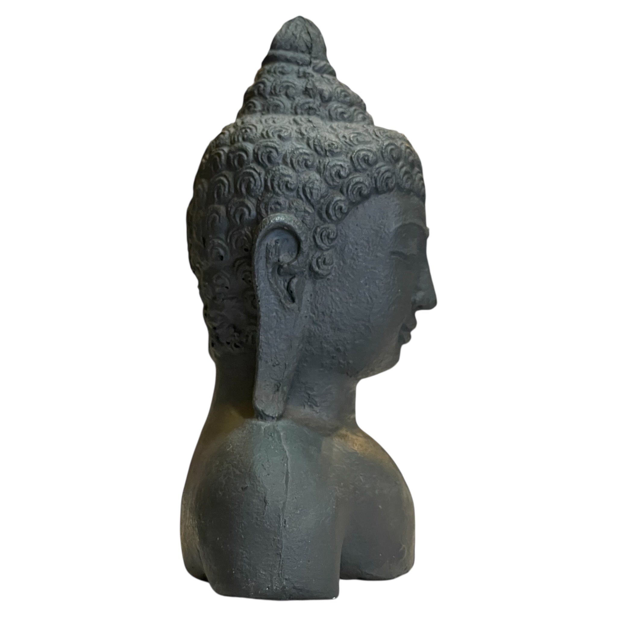 Busto De Buda Negro 17x12x6