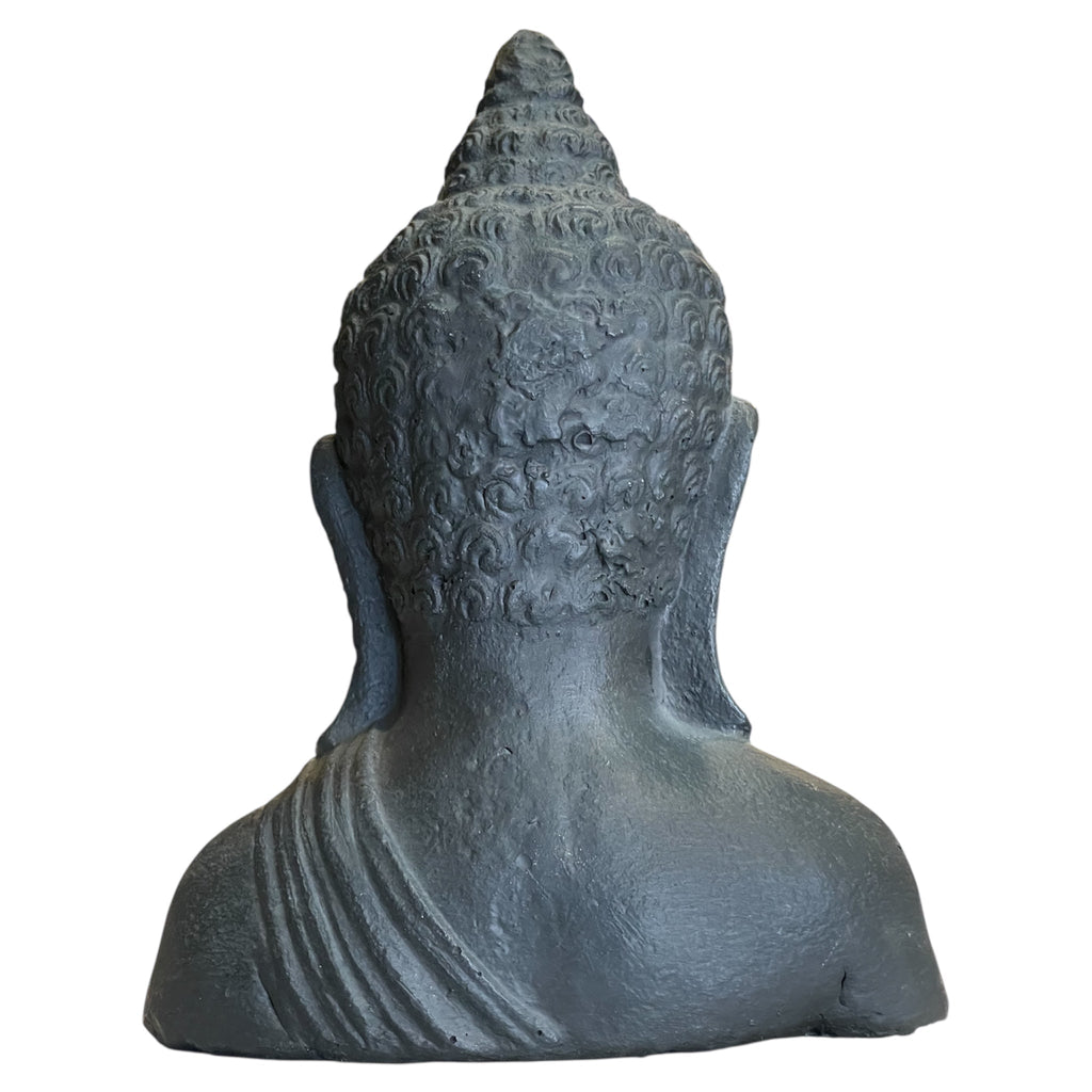 Busto De Buda Negro 17x12x6