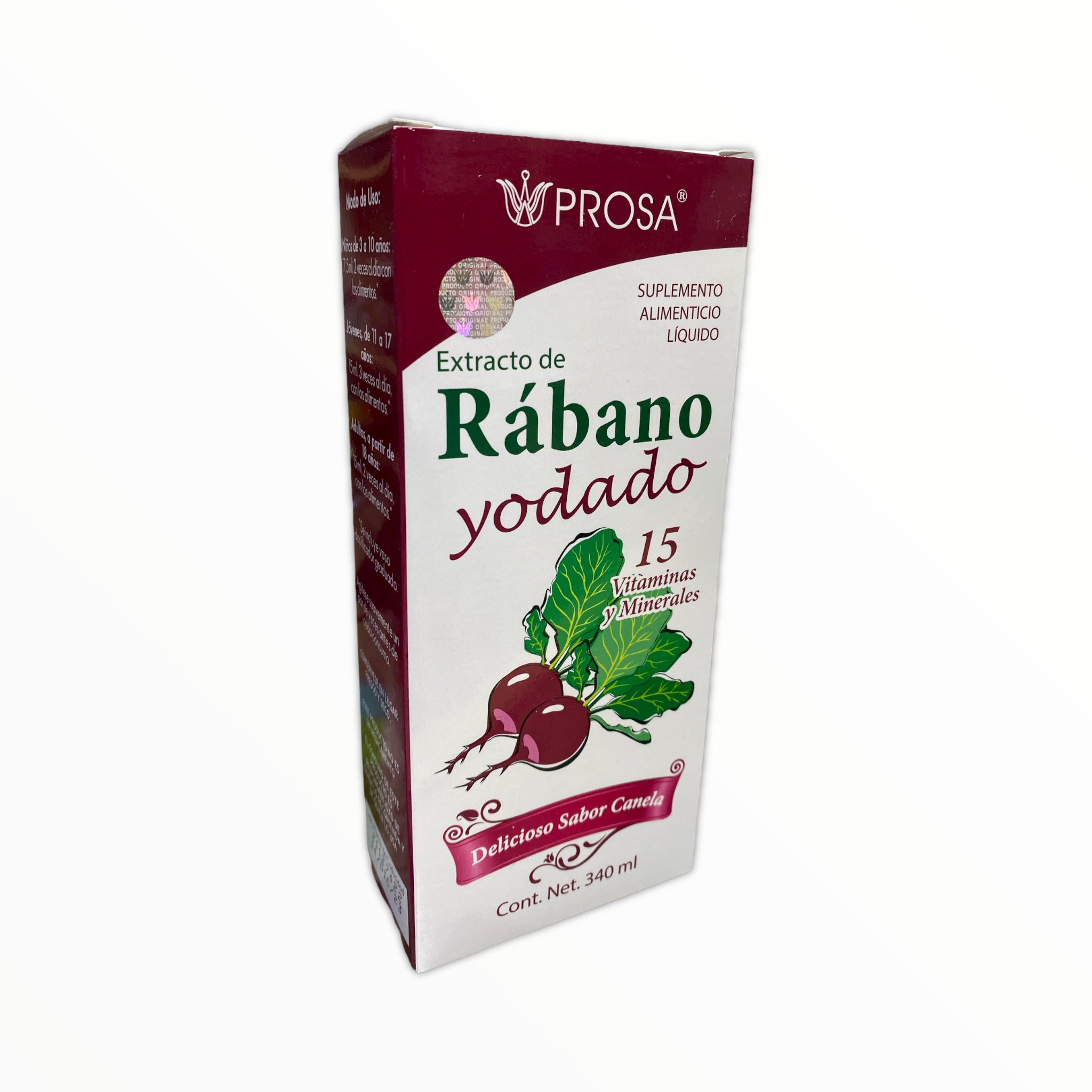 JARABE DE RABANO YODADO C/340 ML