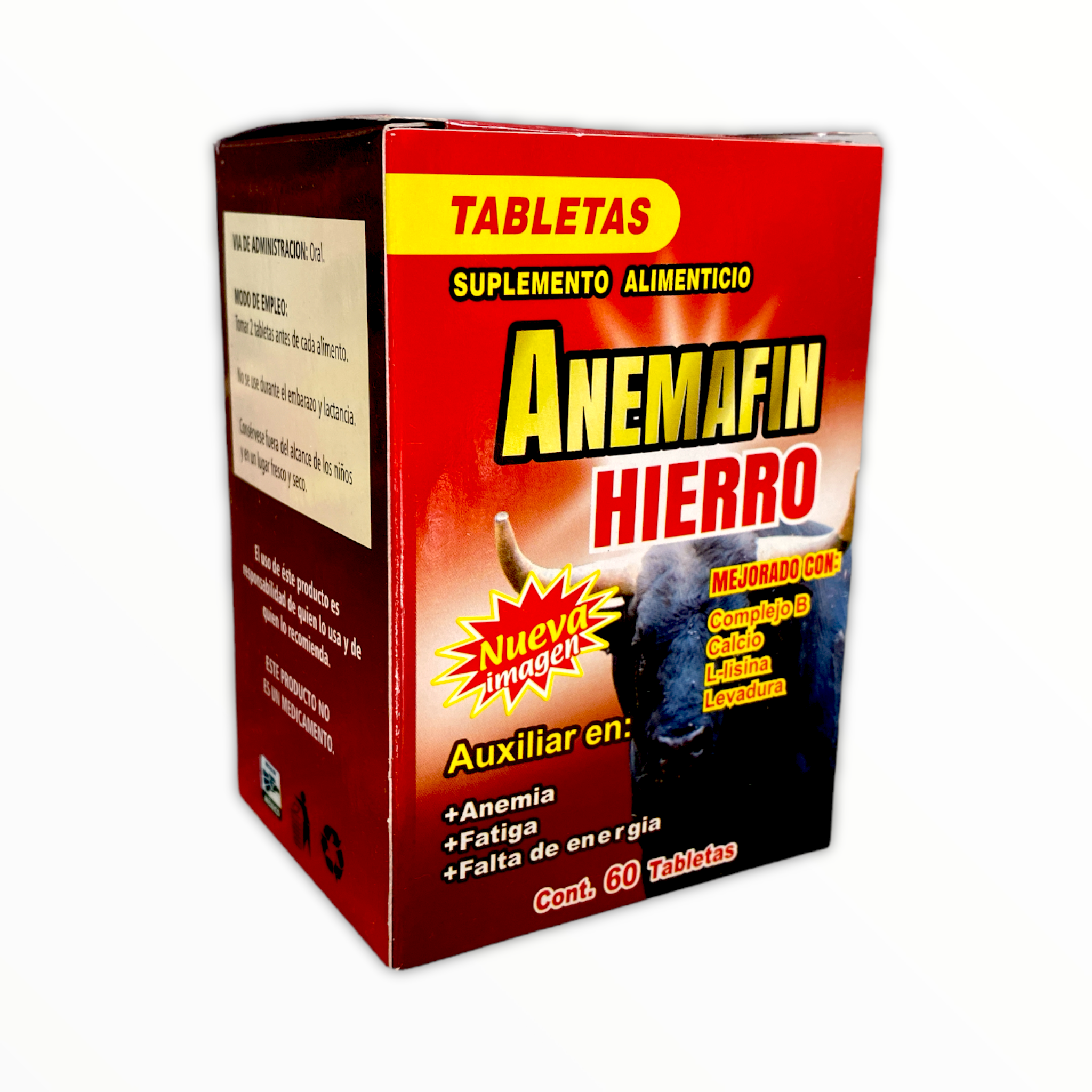 TAB ANEMAFIN HIERRO C / 60 DRAGON DORADO
