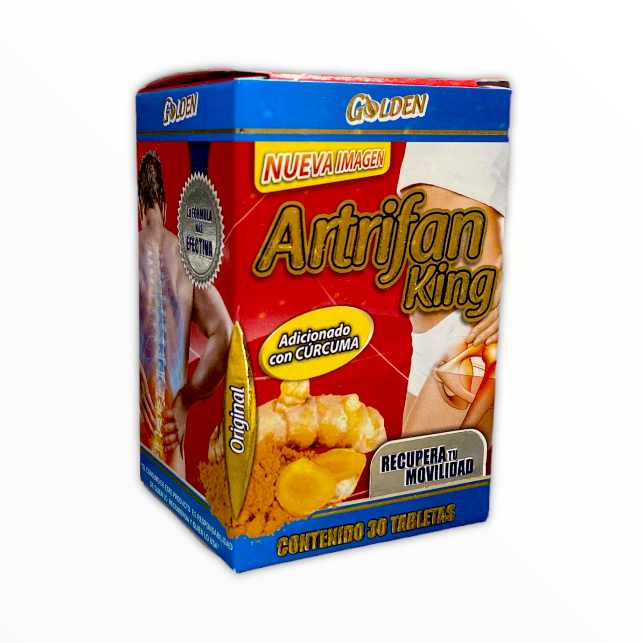 Artrifan King con Cúrcuma 30 tabletas Glucosamina Condroitina Omega Nutrition