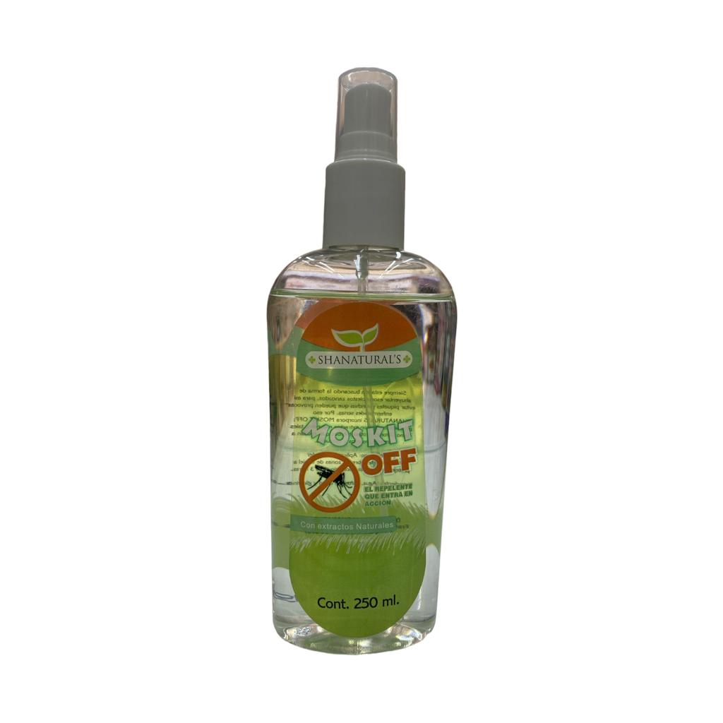 REPELENTE PARA MOSQUITOS MOSKIT OFF / BAY C/ 250 ML SHANATURAL'S