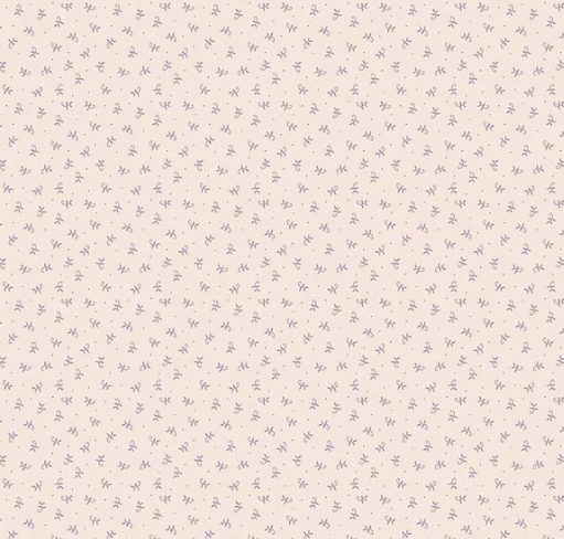 1/2 metro Mini Ramitas Calidez Lavanda sobre beige Retazos & Abundancia Lori Holt