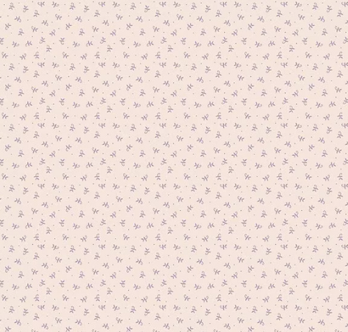 1/2 metro Mini Ramitas Calidez Lavanda sobre beige Retazos & Abundancia Lori Holt