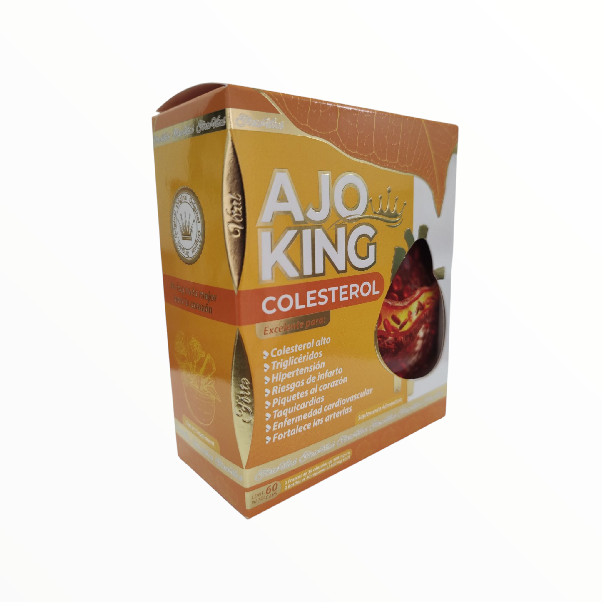 CAP COLESTEROL C/60 C/30 AJO KING OMEGA NUTRITION