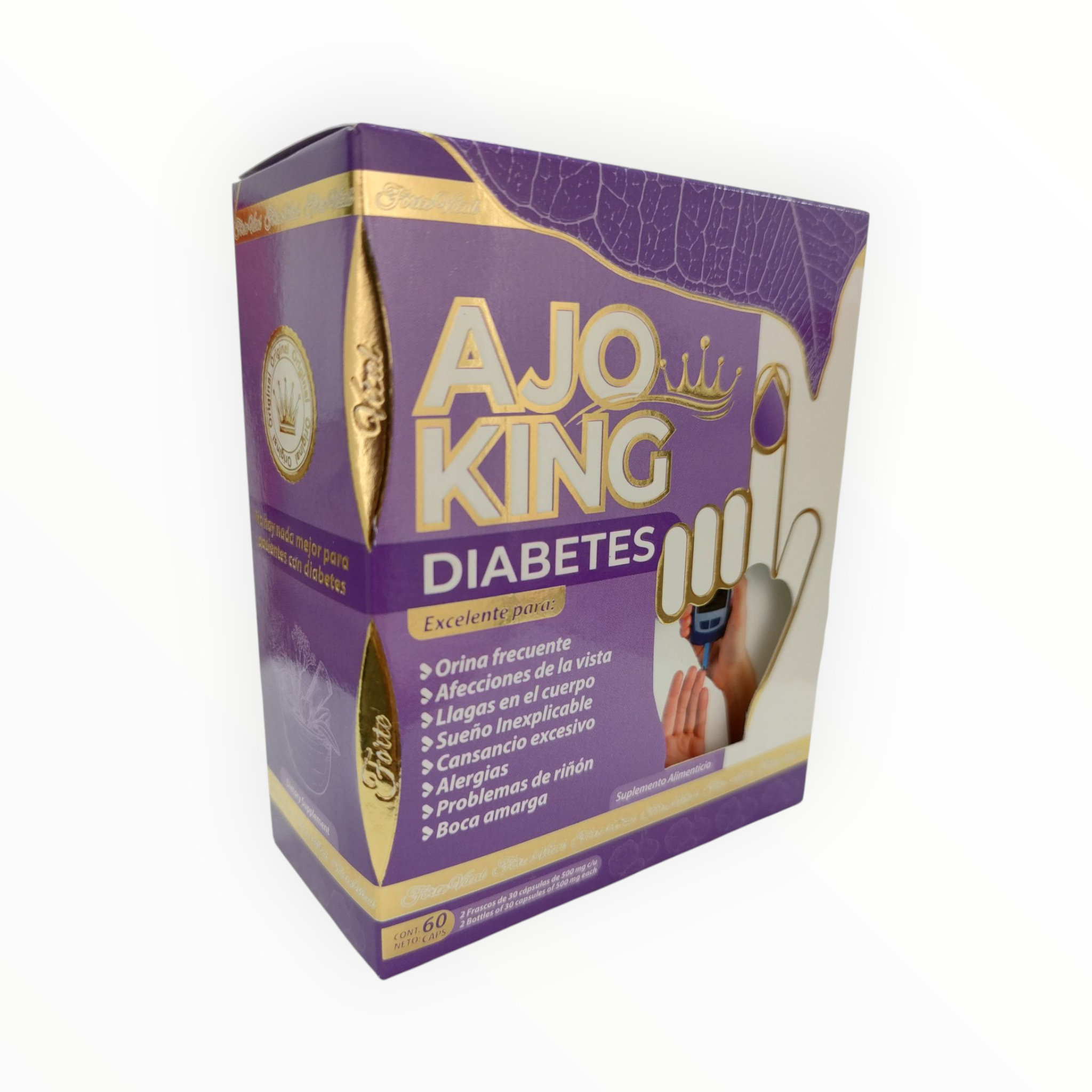 CAP DIABETES C/ 60 AJO KING