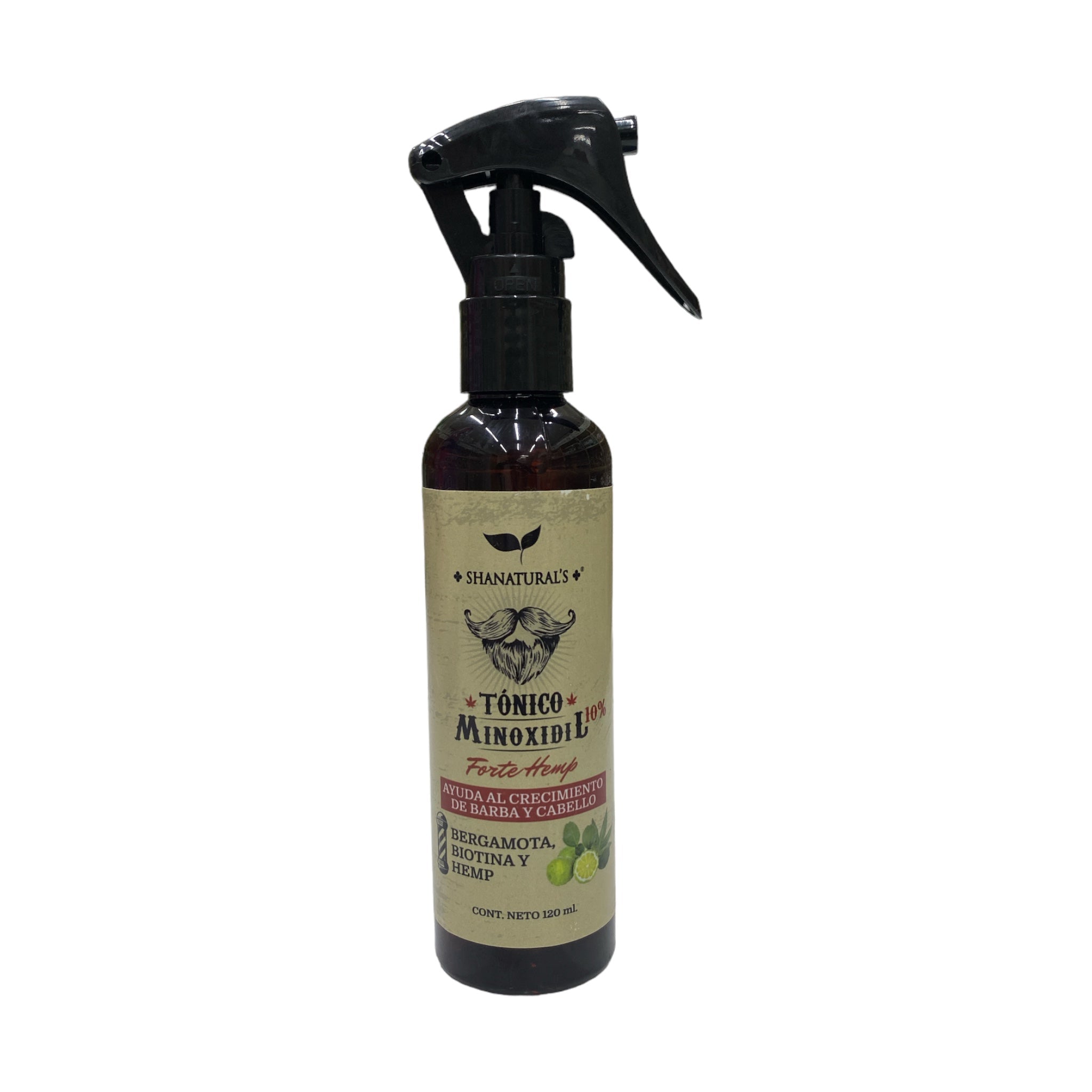 TONICO MINOXIDIL 10% FORTE HEMP C/120 ML SHANATURALS