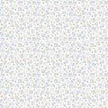 1/2 metro de Jazmín floral sobre blanco Brilla Brilla Estrellita