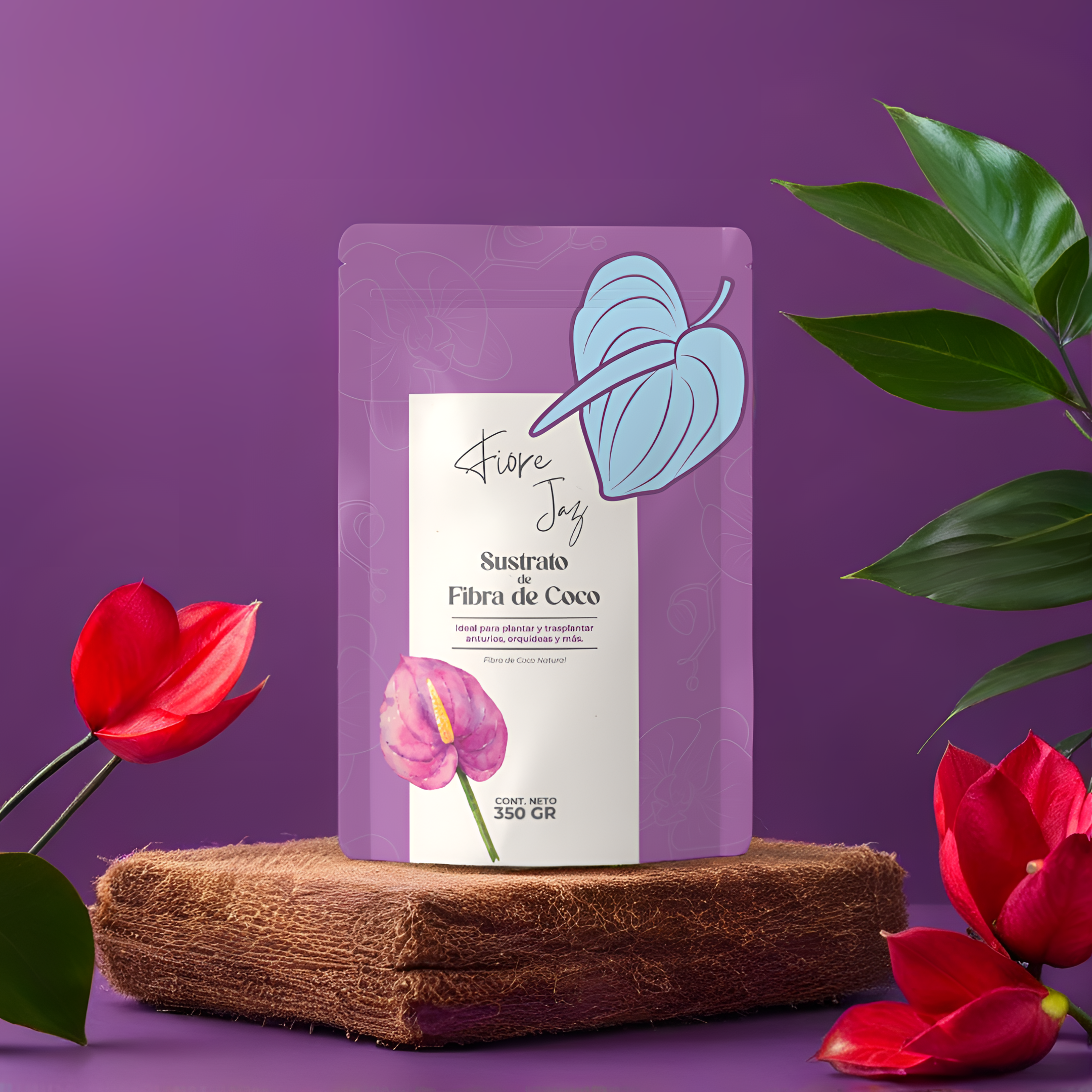 Fibra de Coco Natural 350g – Sustrato para Plantas