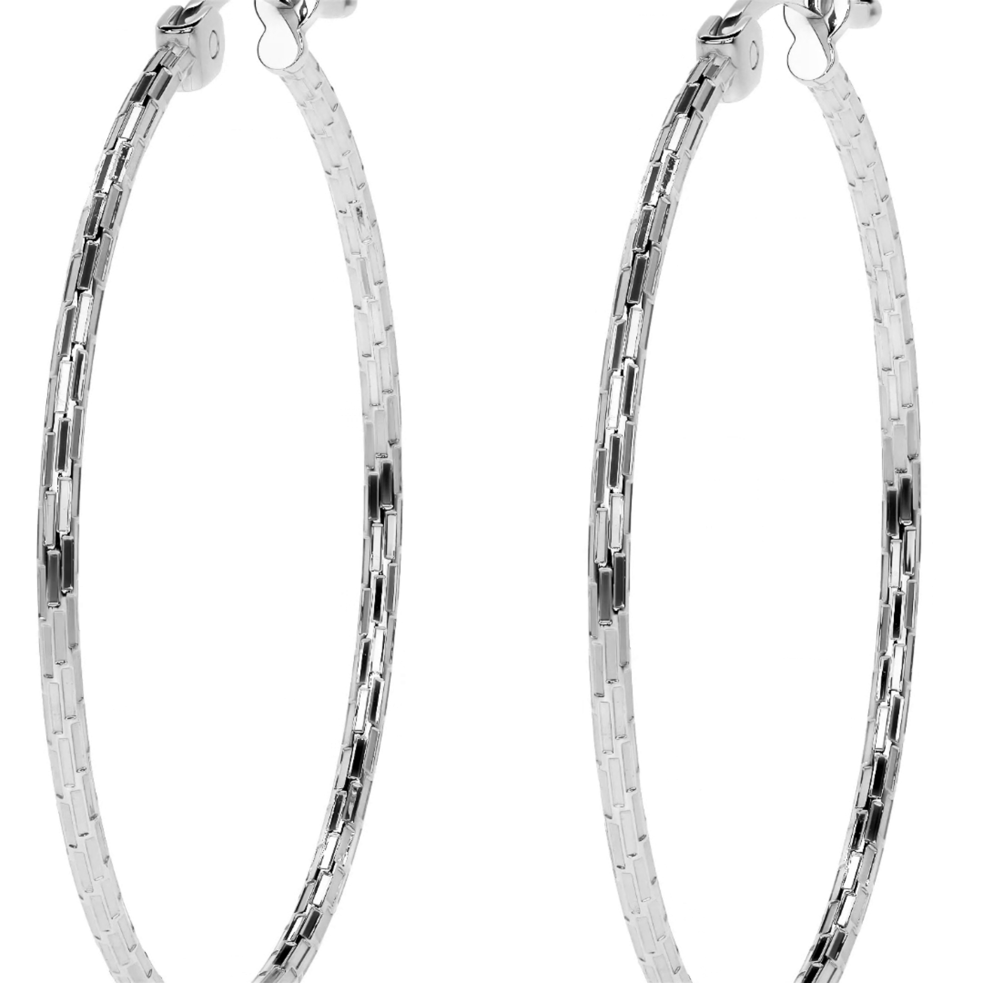 Arete Arracada Diamantada De Plata Ley 925 Para Mujer Estilo Domino
