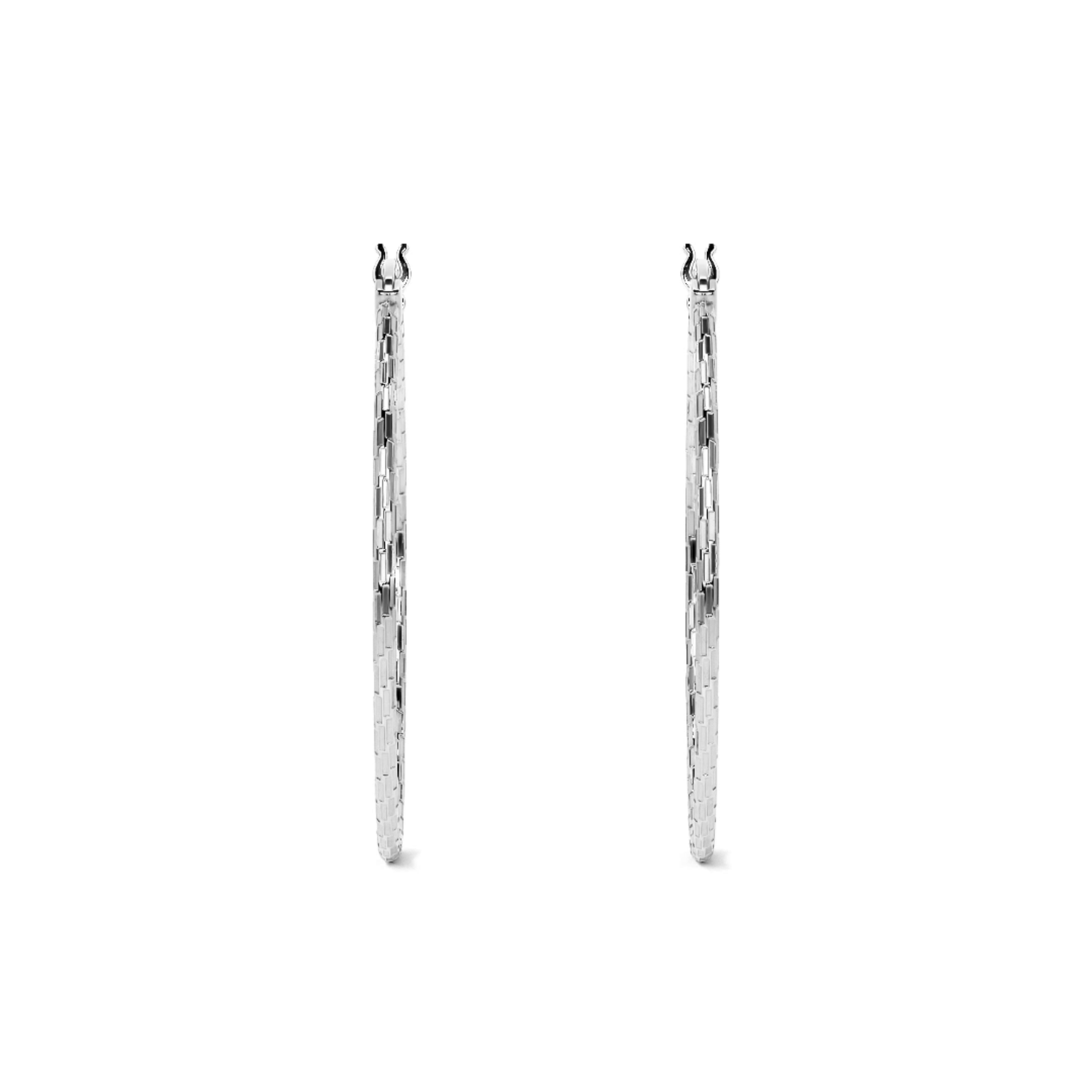 Arete Arracada Diamantada Ligera De Plata Ley 925 Para Mujer Estilo Domino