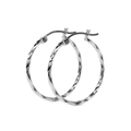 Arete De Plata 925 Para Mujer Con Diamantado Torsal