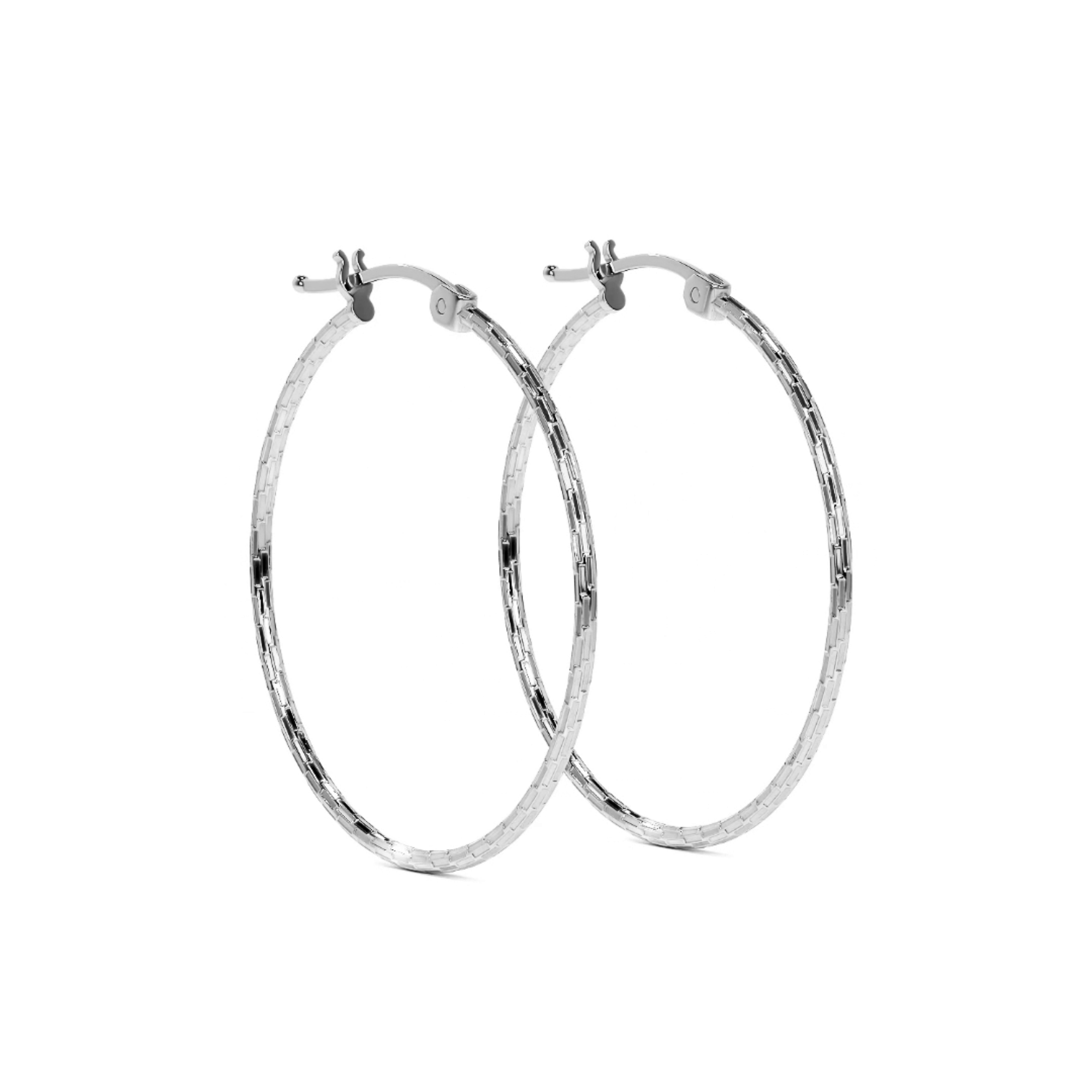 Arete Arracada Diamantada De Plata Ley 925 Para Mujer Estilo Domino
