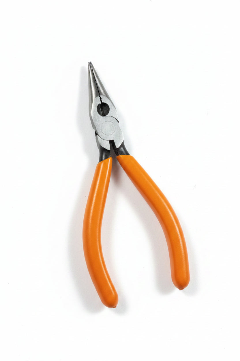 Pinza de Punta Larga Tipo Aguja 6" para Electricidad y Electrónica