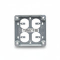 Tapa para Caja Cuadrada 4" para Dos Contactos Dúplex Cat. 907C