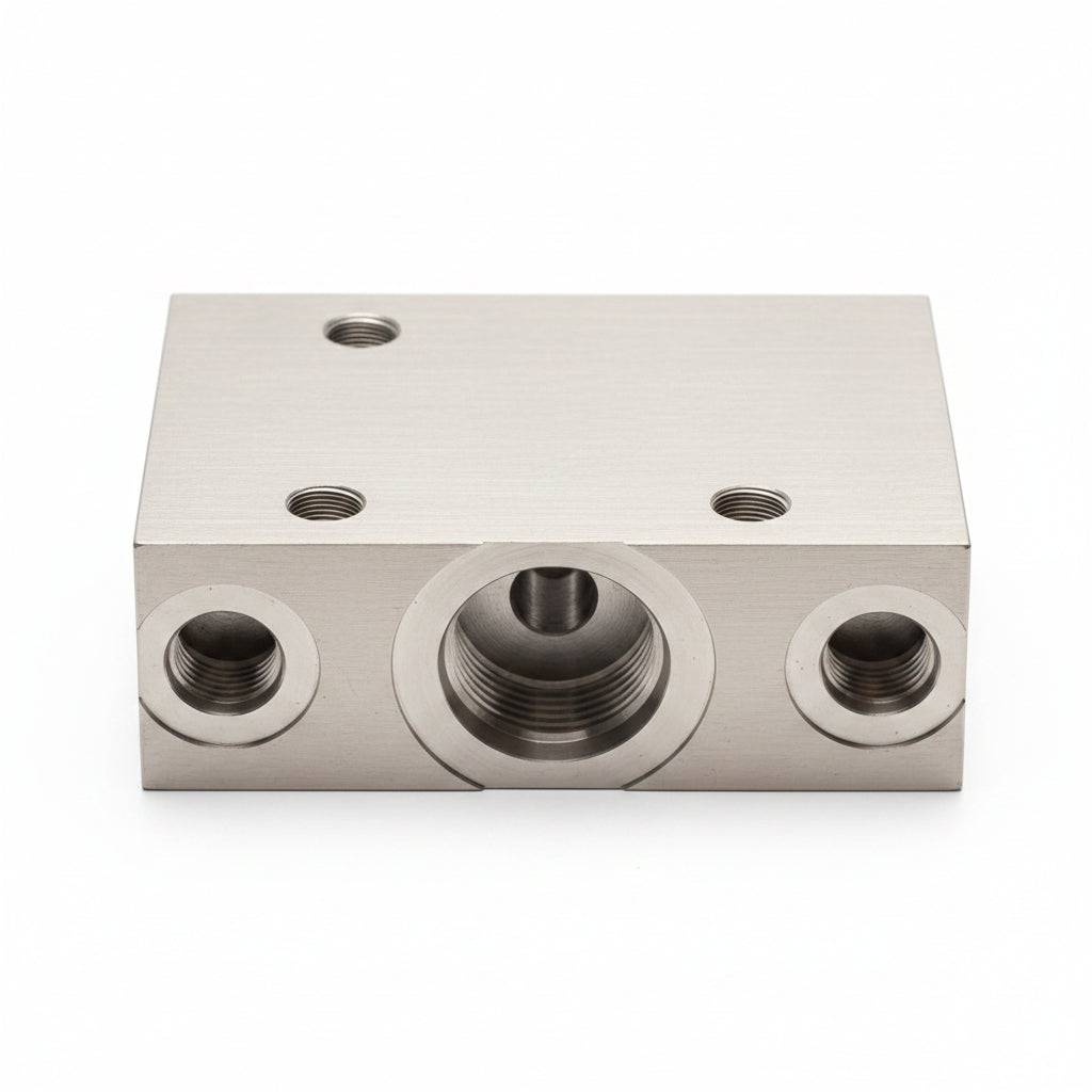 Bloque Manifold Hidráulico Sun Hydraulics 1015657 de Aluminio Mecanizado