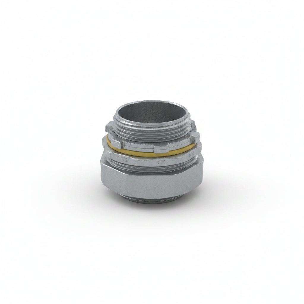 Conector Recto Liquid-Tight Metálico 1-1/2" para Conduit Flexible