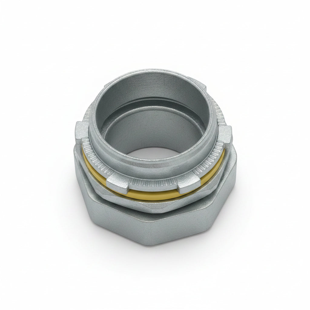 Conector Recto Liquid-Tight Metálico 1-1/2" para Conduit Flexible