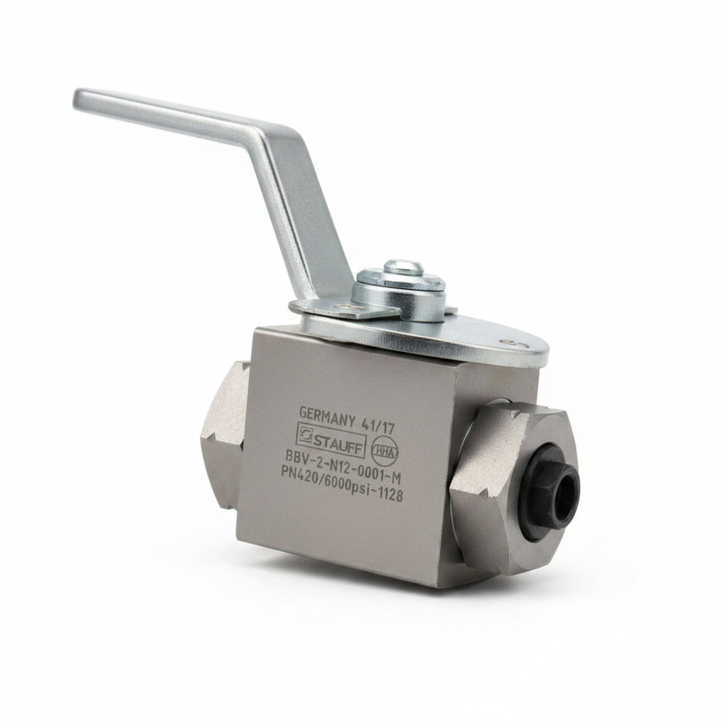 Válvula de Bola Hidráulica STAUFF EBV-2-N12-0001-M Alta Presión 6000 PSI