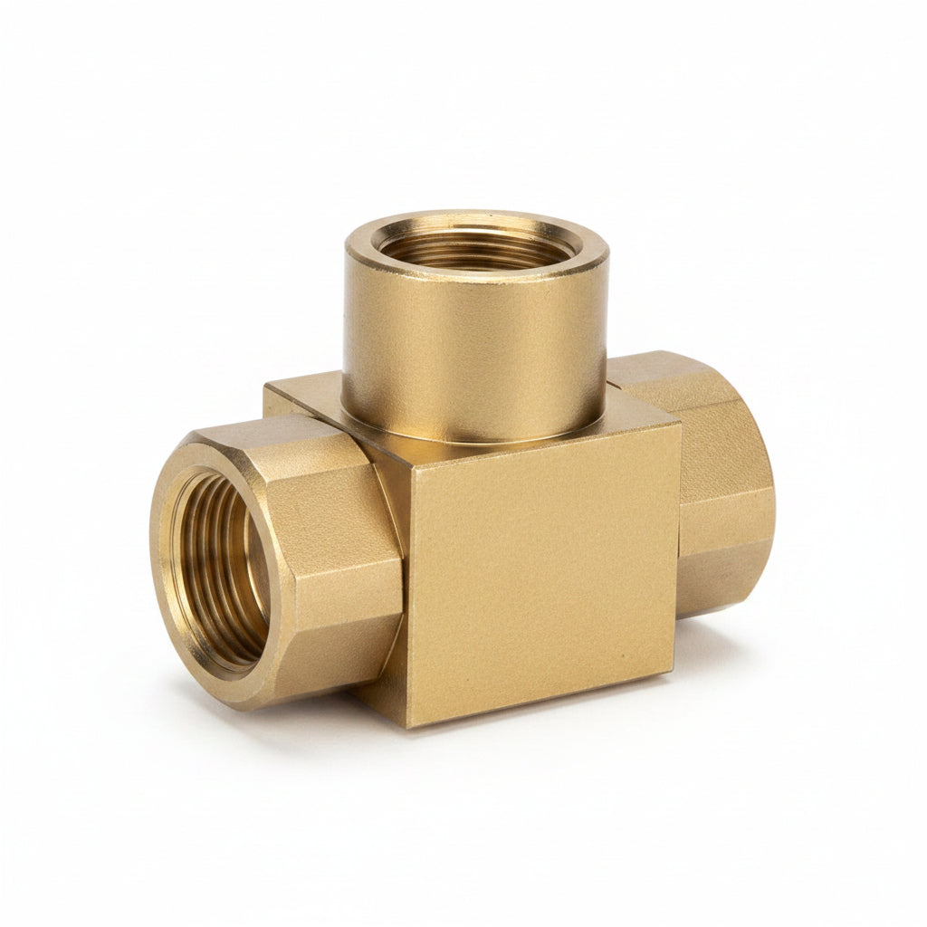 Válvula de Bola Hidráulica de 3 Vías Desviadora Rosca SAE 1-1/4" 350 Bar