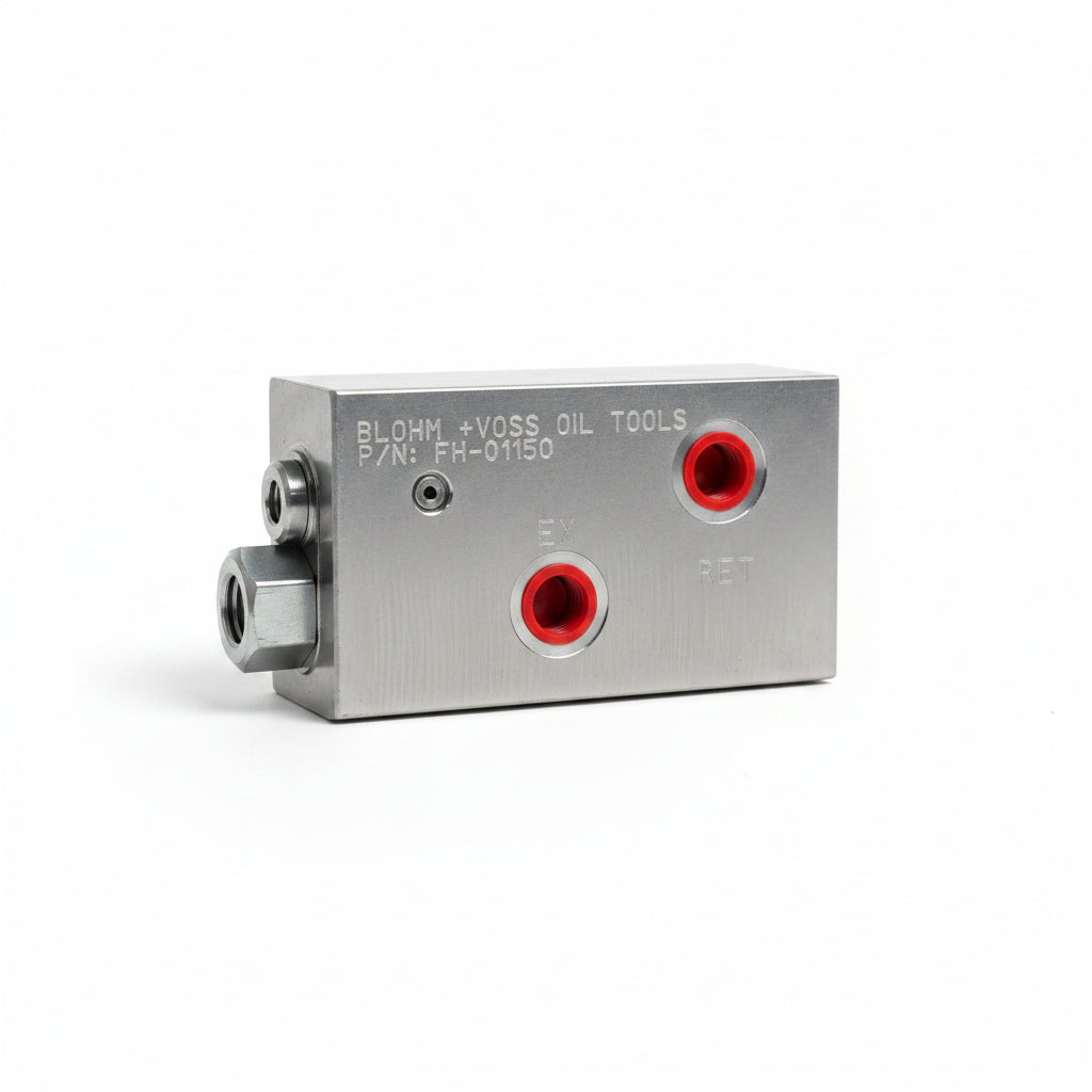 Bloque Manifold Hidráulico Sun Hydraulics IBD4-A2 para Válvulas de Cartucho