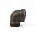 Codo Reducido de 90° de Hierro Negro 1-1/2" x 1"