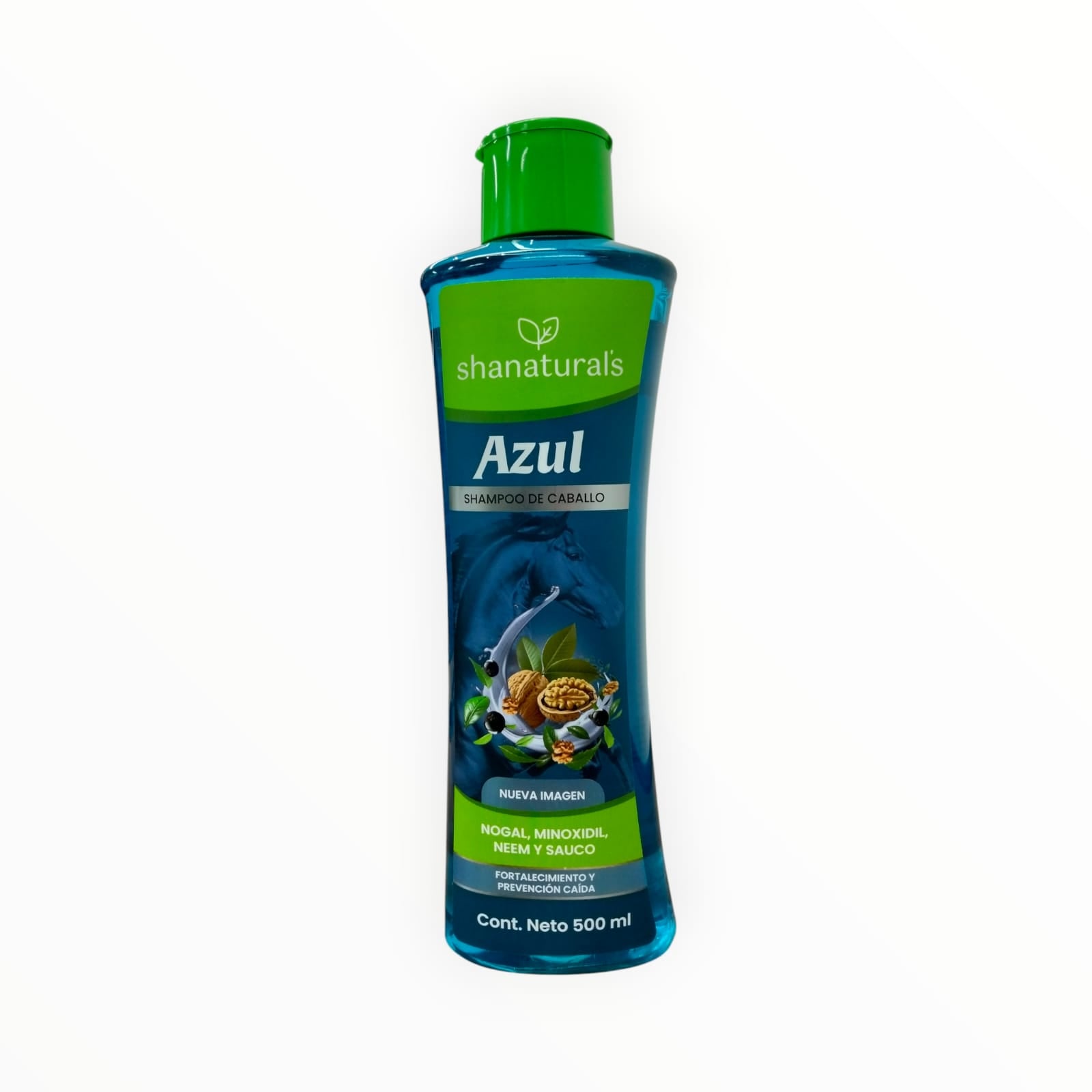 SHAMPOO CABALLO AZUL CON MINOXIDIL C/500 ML SHANATURAL'S