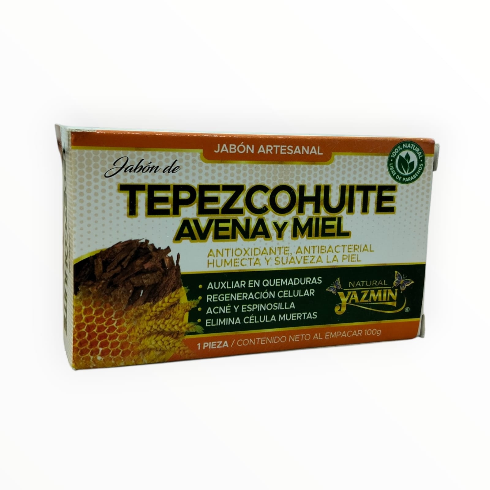 JABON TEPEZCOHUITE AVENA MIEL YAZMIN