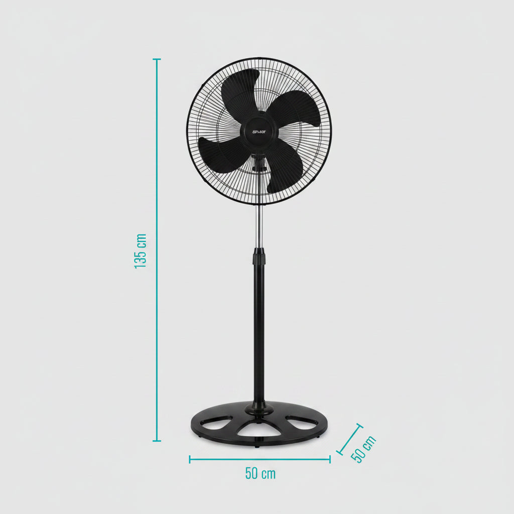 Ventilador ATVIO 18" 3 en 1 – Pedestal, Piso y Pared | 3 Velocidades